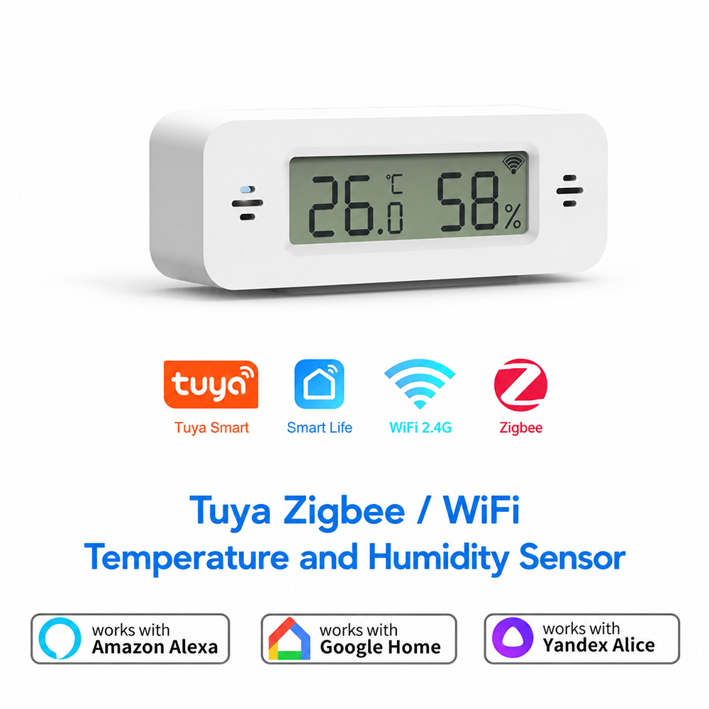 Tuya Zigbee WiFi Mini Temp & H - Smart Home Tablet recension och pris