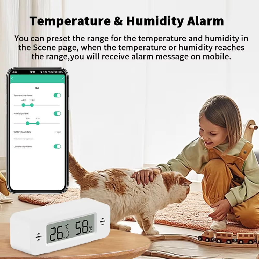 Tuya Zigbee WiFi Mini Temp & H - Smart Home Tablet recension och pris