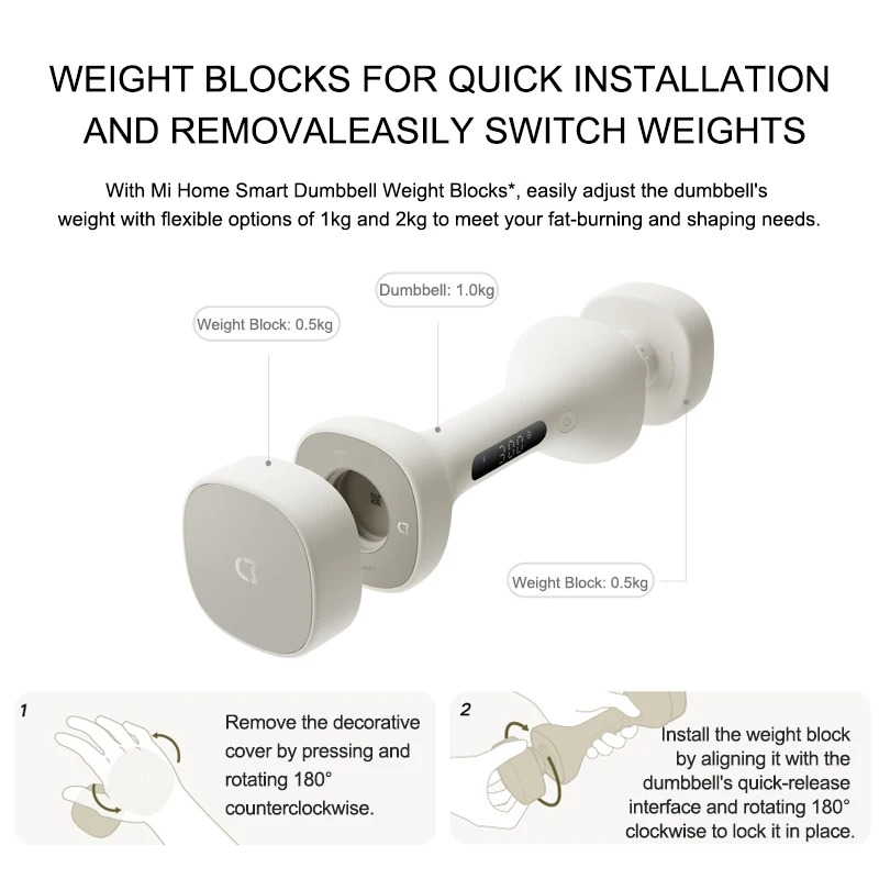 New MIJIA Smart Dumbbells Men  - Smart Home Xiaomi App recension och pris