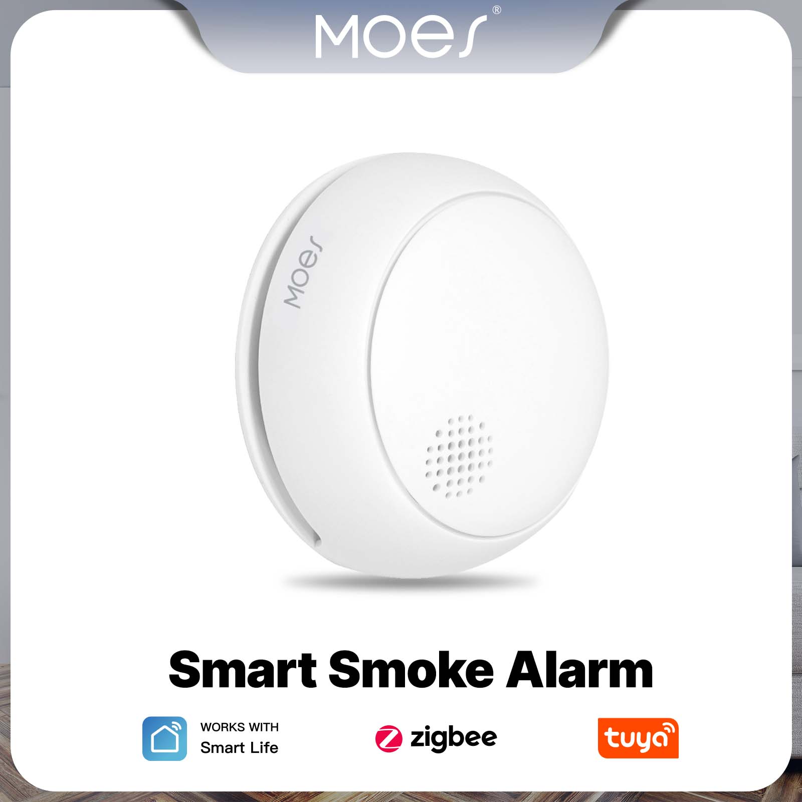 MOES ZigBee Smart Smoke Alarm  - Smart Home Theater recension och pris