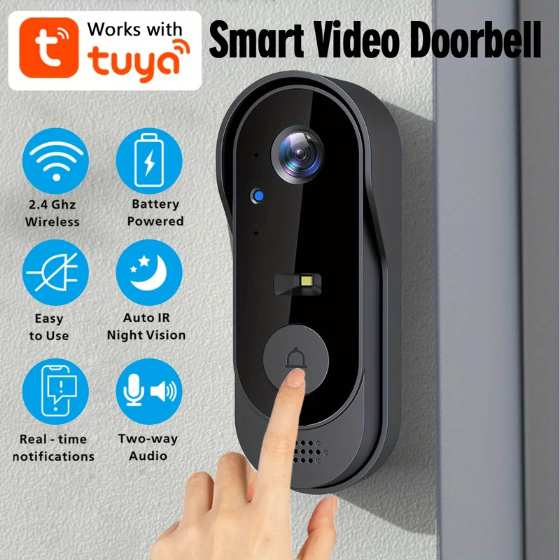 Tuya WiFi Home Smart Video Doo - Smart Home Video Doorbell Enhanced Security With Smart Doorbell recension och pris