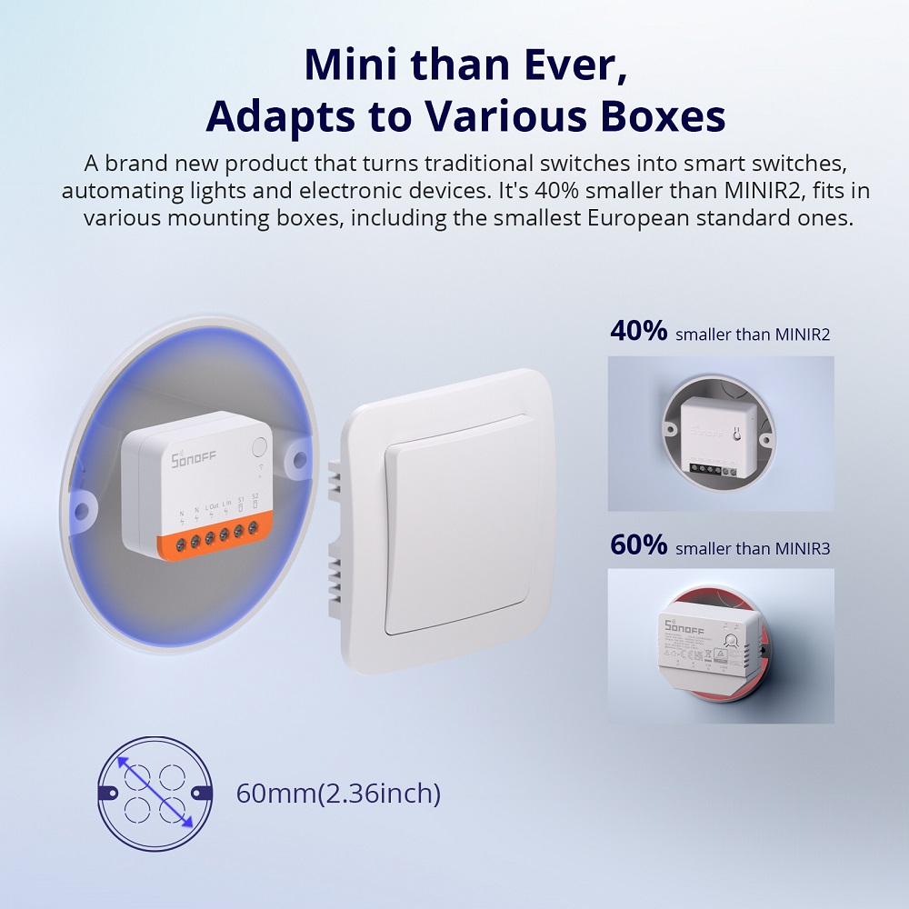 Sonoff Mini R4 Extreme Wifi Sm - Smart Home Bridge recension och pris